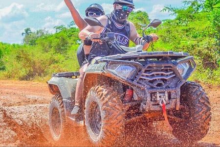 Punta Cana: Amazing ATV Adventure Private Road & Beach W/ PickUp