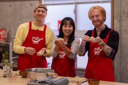 Osaka Soul Food Cooking Class — 3 Dishes, Sake & Market Visit