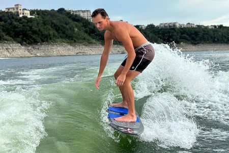 Wakesurf Boat Rental on Lake Austin Up to 12 guests 