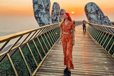 Ba Na Hills Sunset Tour with Golden Bridge & Night Dragon Bridge