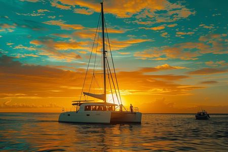 Costa Rica Catamaran Private Sunset Tour with Drinks