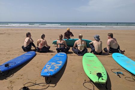 Beginner and Intermediate Surf Lesson in Tamraght