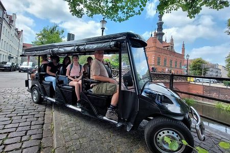 GDANSK City Tour by Golf Cart Live Guide & City Sightseeing 60min