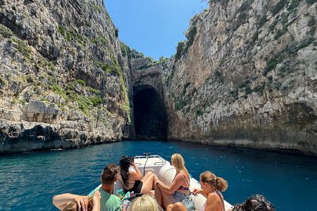 Speedboat Tour to Sazan Island, Haxhi Ali Cave and Marine Park