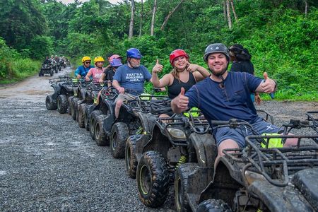 Roatan ATV City Tour and Wildlife Sanctuary Visit and Beach Club