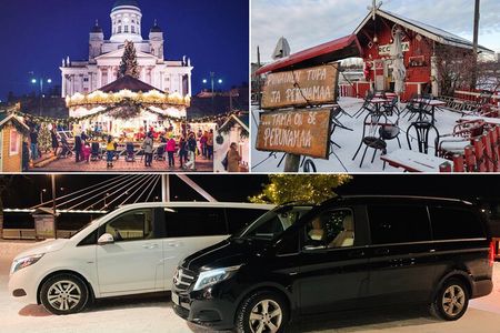 Private Helsinki Guided Tour by Mercedes V-class with guide 