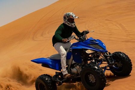 Morning Desert Safari Quad Bike, Camel Ride, Sand Board