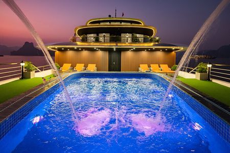 New Doria Cruise 2 days 1night exploring Lan Ha Bay with transfer