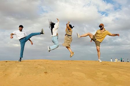 Evening Desert Safari With Free Camel Ride And Falcon Photos