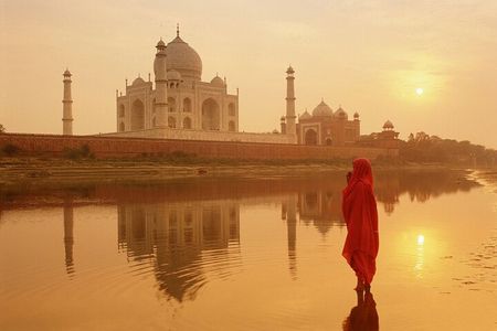 Taj Mahal Sunrise Tour with Elephant Conservation From Delhi