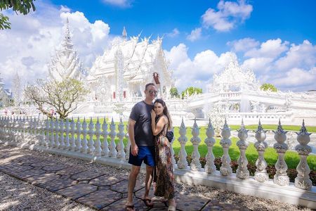 Chiang Rai White Blue Red Temples with Hot Spring from Chaing Mai
