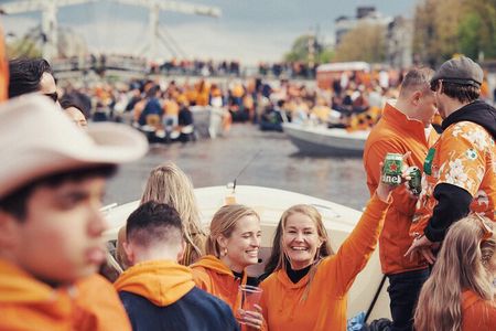 Amsterdam King’s Day Boat Party with Unlimited Drinks 2026