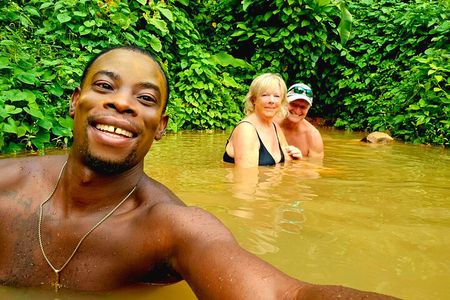 Tropical Adventure, waterfall, monkeys, hot spring mud bath