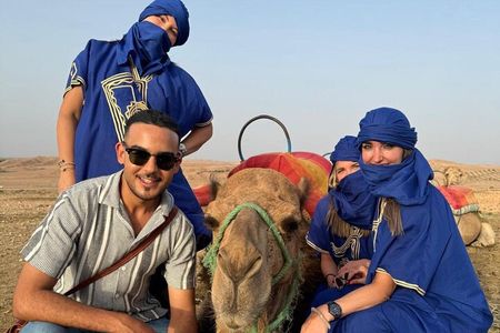 Private Quad Camel Dinner and Pool in Agafay Desert with Mohamed