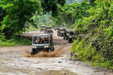 Side by side/rzr in the mountain, waterfull and tequila tasting