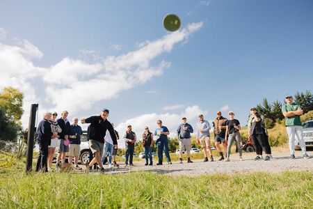 Ridgeway Disk Golf Robot Shooting Axe Throw