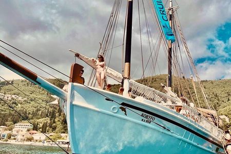 Full Day Cruise from Corfu in Classic Wooden Vessel, Swim & BBQ