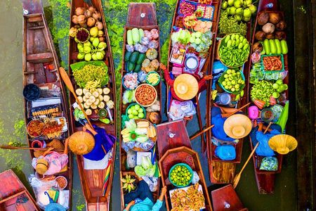 Bangkok: Floating Market and Train Market Experience