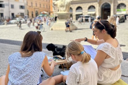 Private Scavenger Hunt Art Lab for Families–With Rome’s Landmarks