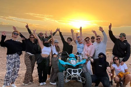 Marrakech Agafay Desert Package Quad Bike&Camel POOL Dinner Show.