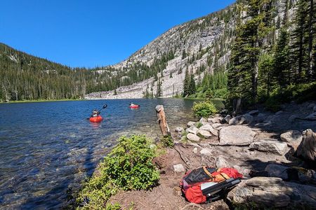 Alpine Lake Float and Guided Hike in the Bitterroot Mountains