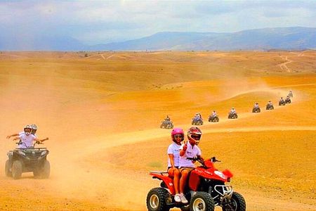 Marrakech Agafay Desert Tour with Quad, Camel Ride and Dinner