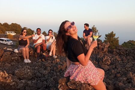 Etna Sunset Tour Tasting Glasses of Wine