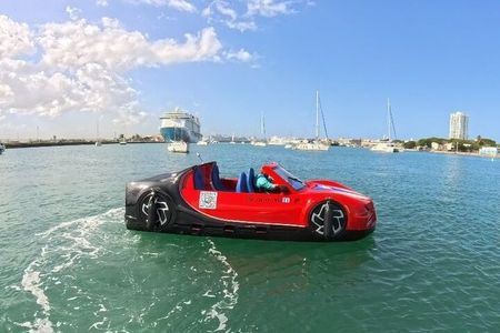  San Juan Watersports Car Rentals Red Bugatti