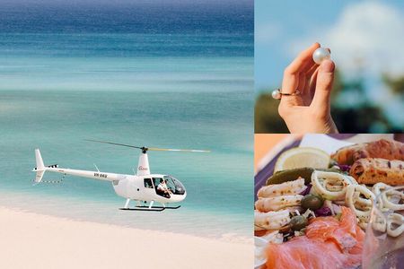Pearls & Coast: 35-Min Heli Flight, Willie Creek Tour & Lunch
