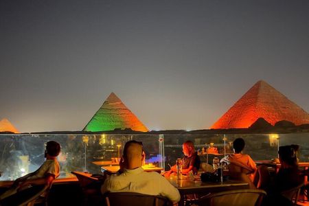 Pyramids Sound and Light Show at Rooftop with Dinner