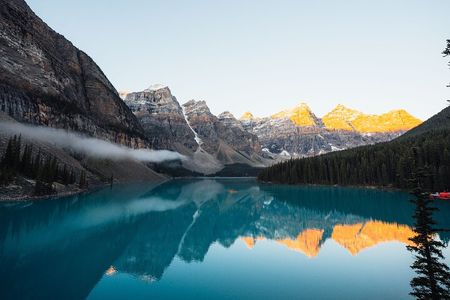 Moraine Lake Sunrise & Lake Louise Golden Hour Experience