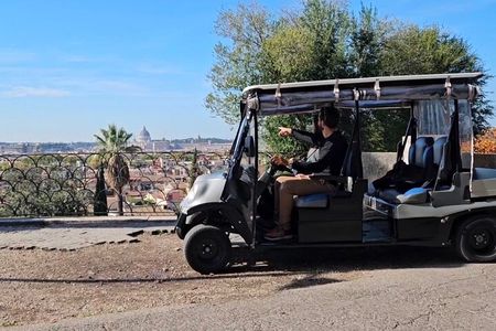 Rome Private Golf Cart and Street Food Tour