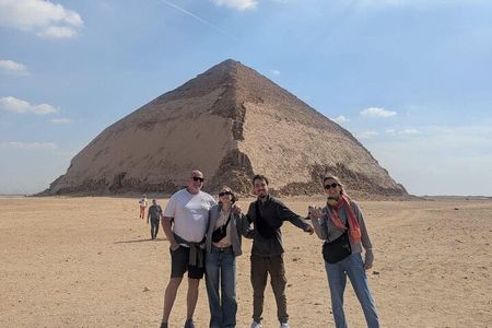 5-Hours Dahshur 2 pyramids,Sakkara step pyramids&Memphis old city