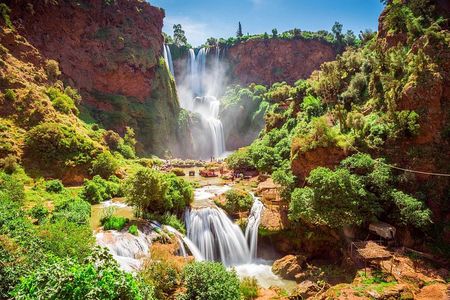 Small Group Ouzoud Waterfall Guided Tour Boat Ride From Marrakech