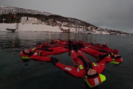 Tromso Arctic Fjord Floating