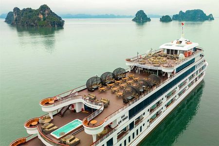 Halong Bay Full-Day Tour by Ambassador 5-Star Cruise from Hanoi