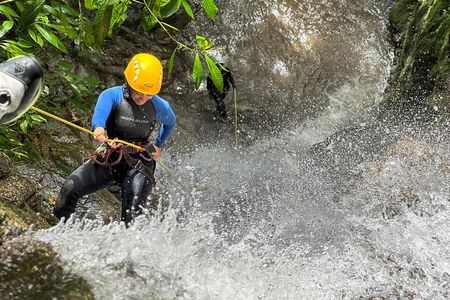 Half day tour descending wonderful waterfalls in Medellin