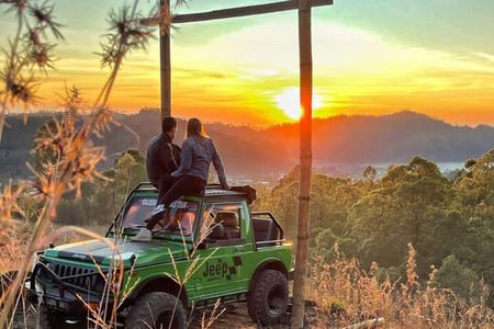 Batur Sunrise Jeep Tour with Natural Hot Springs