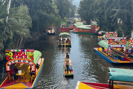 Boat tour in Mexico City with Live Guide with Food and Drinks 