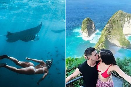 Full Day Nusa Penida Manta Point Snorkeling and West Island Tour