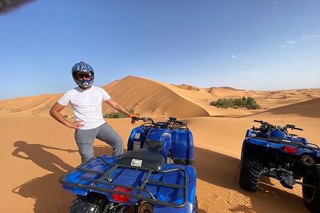  1 Hour Merzouga Dunes Quad Biking Excursion & Sandboard activity