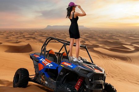 Private Evening Desert Safari with BBQ Dinner Sand Boarding