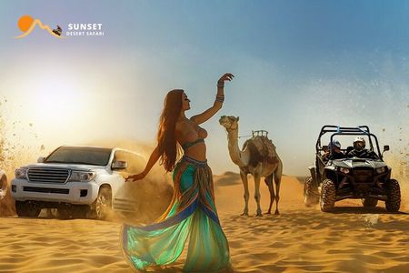 Dubai Desert Safari Red Dune Bashing, Camel Rides & BBQ Buffet