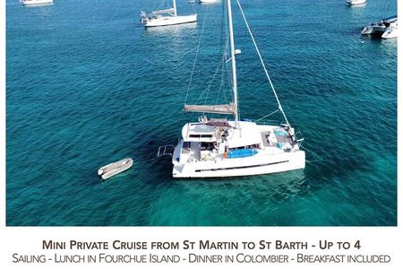 2 days 1 night by private catamaran from St Martin to St Barth