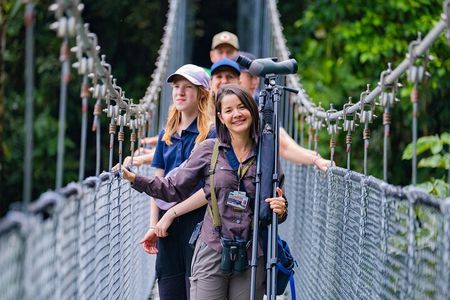 3 in 1 Combo: La Fortuna Waterfall, Hanging Bridges, Thermal Spa from San José