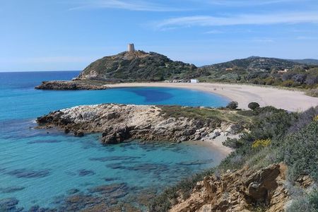 Chia Beaches Tour from Cagliari with van