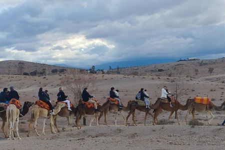 Agafay Desert Sunset Camel Ride and Dinner with Music Show