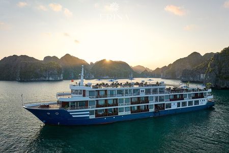 Erina Cruise 5-star cruise 2 day visit Lan Ha Bay private balcony