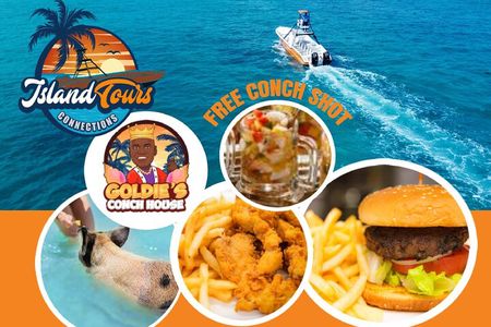 Swimming Pigs & Snorkeling Tour w/ Lunch at Goldie's Conch House 
