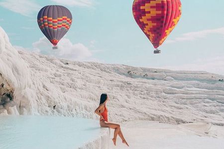 From Antalya Pamukkale Hot Air Balloon Flight with Lunch